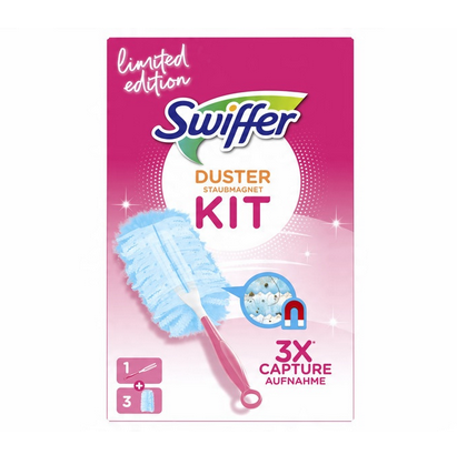 Zestaw startowy SWIFFER Miotełka do kurzu Duster Kit 1 3 Różowy .png