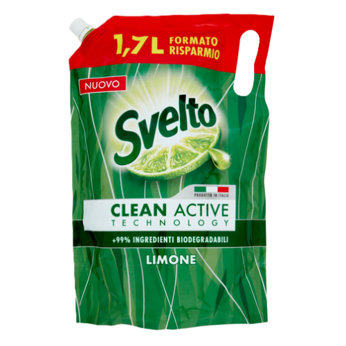 Svelto Limone Płyn do mycia naczyń Cytryna zapas .png