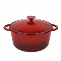 Konighoffer gęsiarka żeliwna owalna czerwona 5l