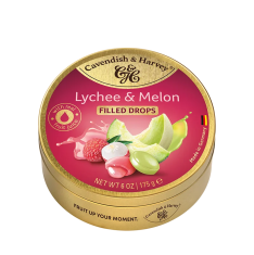 C&H landrynki nadziewane liczi melon 175g 