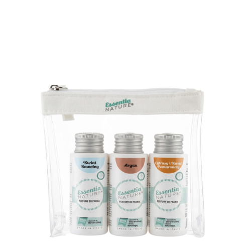 Essentia Nature zestaw perfum do prania - cytrusy i kwiat pomarańczy, argan, kwiat bawełny 3x50ml .png