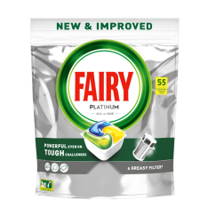 Fairy tabletki do zmywarki platinum lemon 55szt