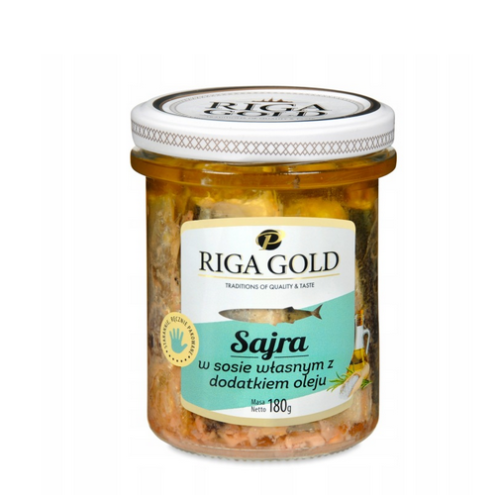 Sajra w sosie własnym z dodatkiem oleju Riga Gold 180g.png