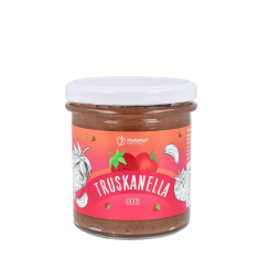 KruKam truskanella pasta z nerkowców z czekoladą i truskawkami 300g