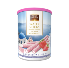Feiny Biscuits wafer sticks  truskawkowe 400g