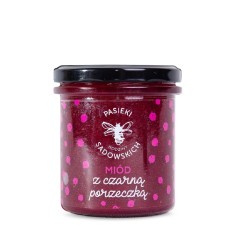 Pasieki Sadowskich miód z czarną porzeczką 430g