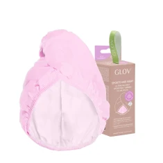 GLOV ręcznik (turban) sportowy do włosów różowy 1szt