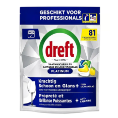 Dreft Platinum tabletki do zmywarki lemon 81 szt