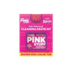 The Pink Stuff Miracle Cleaning zestaw pasta czyszcząca 850g + gąbka dwustronna 