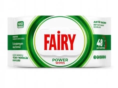 Fairy chusteczki nawilżane power wipes 100szt 