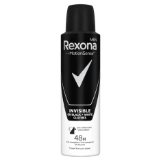 Rexona męski antyperspirant invisible on black + white clothes 150ml 